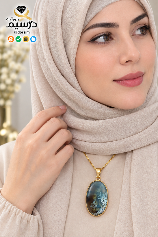 نگین عقیق شجر عسلی