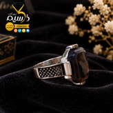 انگشتر عقیق سیاه مردانه